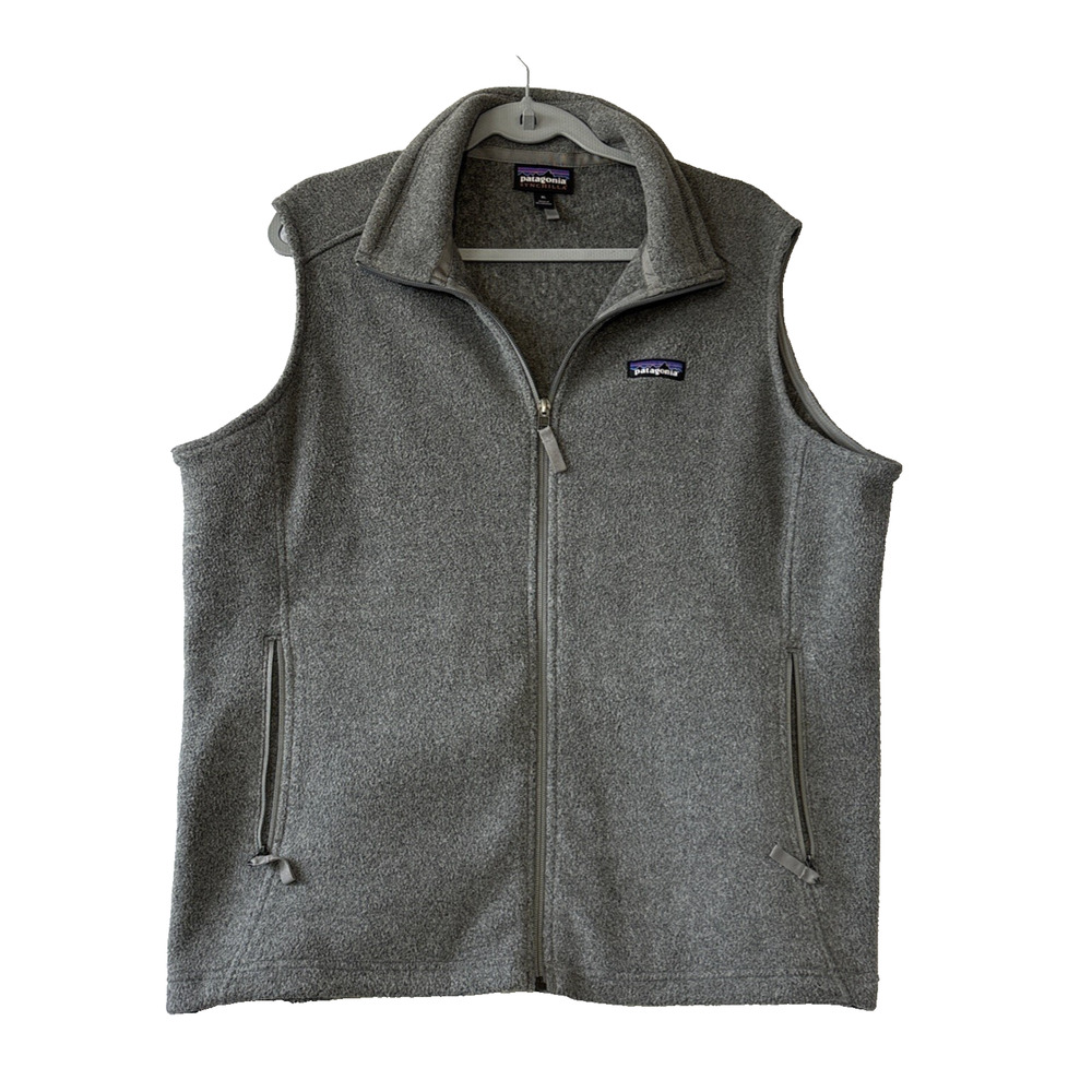 Patagonia Synchilla Fleece Vest Mens Size XL Dark Gray Full Zip Outdoor